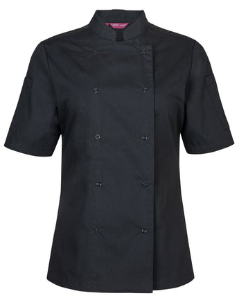 Ladies S/S Snap Button Chefs Jacket