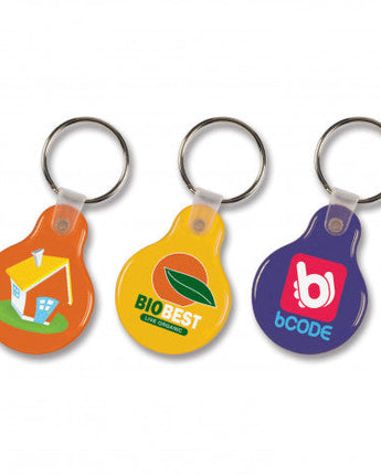 Flexi Resin Key Ring - Round 