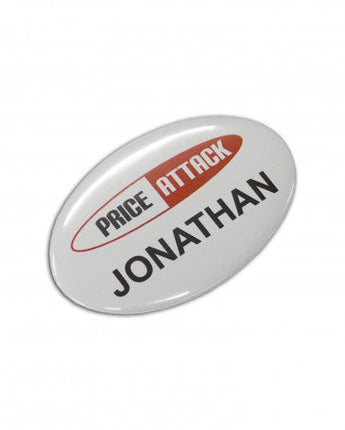 Button Badge Oval - 65 x 45mm