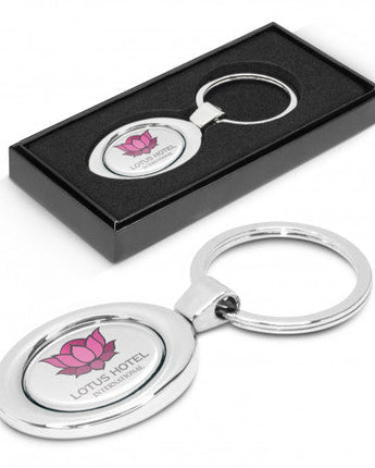 Oval Metal Key Ring