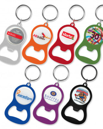 Chevron Bottle Opener Key Ring