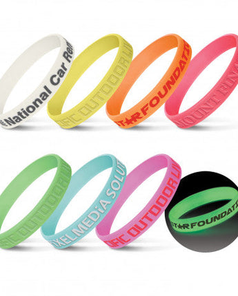 Silicone Wrist Band - Glow in the Dark