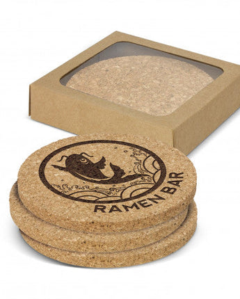 Oakridge Cork Coaster Round Set of 4