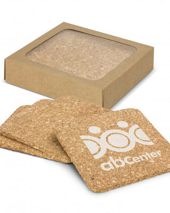 Oakridge Cork Coaster Square Set of 4