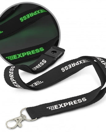 Glow in the Dark Logo Lanyard