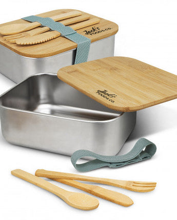 Stainless Steel Bamboo Lunch Box