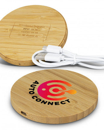 Vita Bamboo Wireless Charger â€“ Round