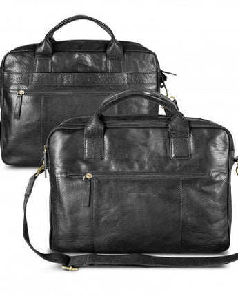 Pierre Cardin Leather Laptop Bag