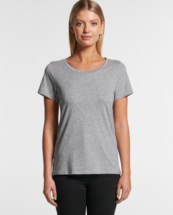 Wo's Shallow Scoop Tee - 4011
