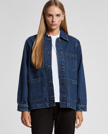 Wo's Denim Chore Jacket - 4581