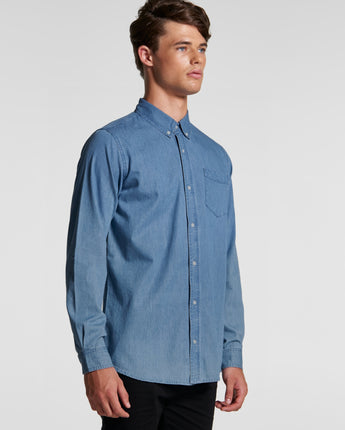 Mens Blue Denim Shirt - 5409